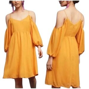 NEW ANTHROPOLIGIE Moulinette Soeurs Carina Dress Mango Size XS